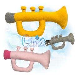 Trumpet Stuffie Embroidery Design