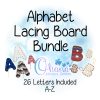 OAD 2403 Alphabet LB Bundle Alphabet Lacing Board Bundle