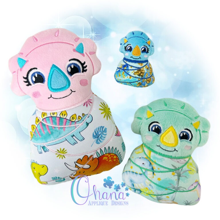 Swaddle Baby Triceratops Stuffie