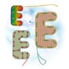 OAD 2404 Letter E LB 2000 Letter E Lacing Board
