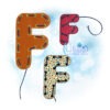OAD 2404 Letter F LB 2000 Letter F Lacing Board