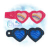 OAD 2405 Rainbow Heart Glasses KC 2000 Rainbow Heart Glasses Key