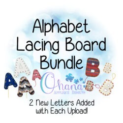 Alphabet Lacing Board Bundle
