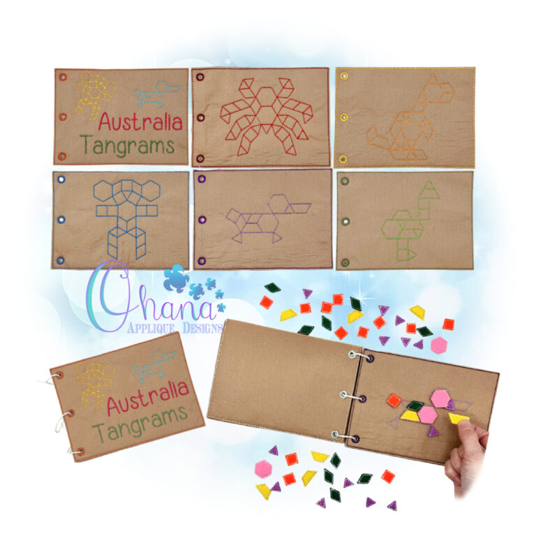 Aussie Tangram Quiet Book