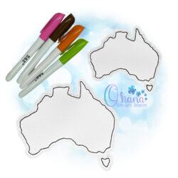 Australia Flat Coloring Doll