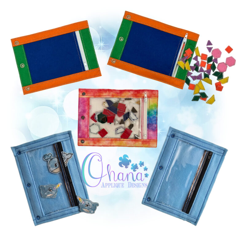 Quiet Book Zipper Bag
