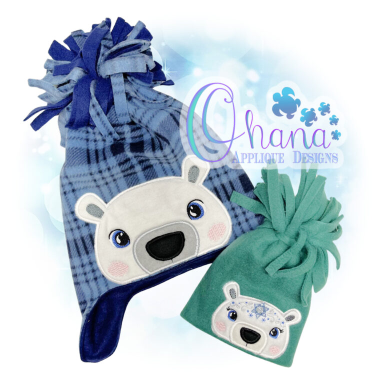 Snowflake Crown Polar Bear Peeker