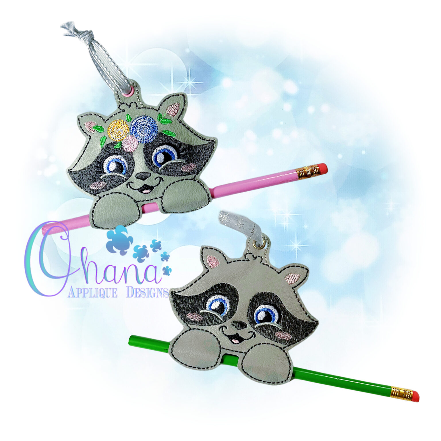 OAD 2406 Floral Raccoon Single CCH 2000 Raccoon Single Candy Cane