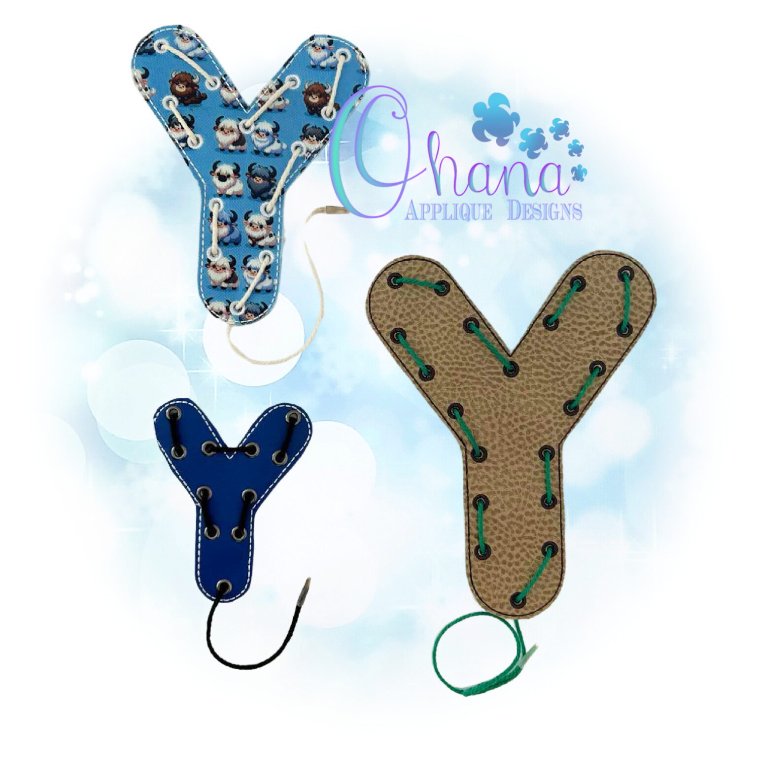 Letter Y Lacing Board