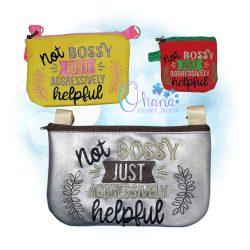 Not Bossy Zipper Bag