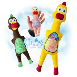 Floppy Rubber Chicken Stuffie