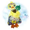 OAD 2409 Duck Lovey 2000 copy – 2 Floral Duck Lovey Embroidery
