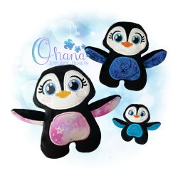 Huggable Penguin Stuffie Embroidery