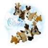 OAD 2409 Standing Deer Stuffie -2 OAD 2409 Standing Deer Stuffie -2
