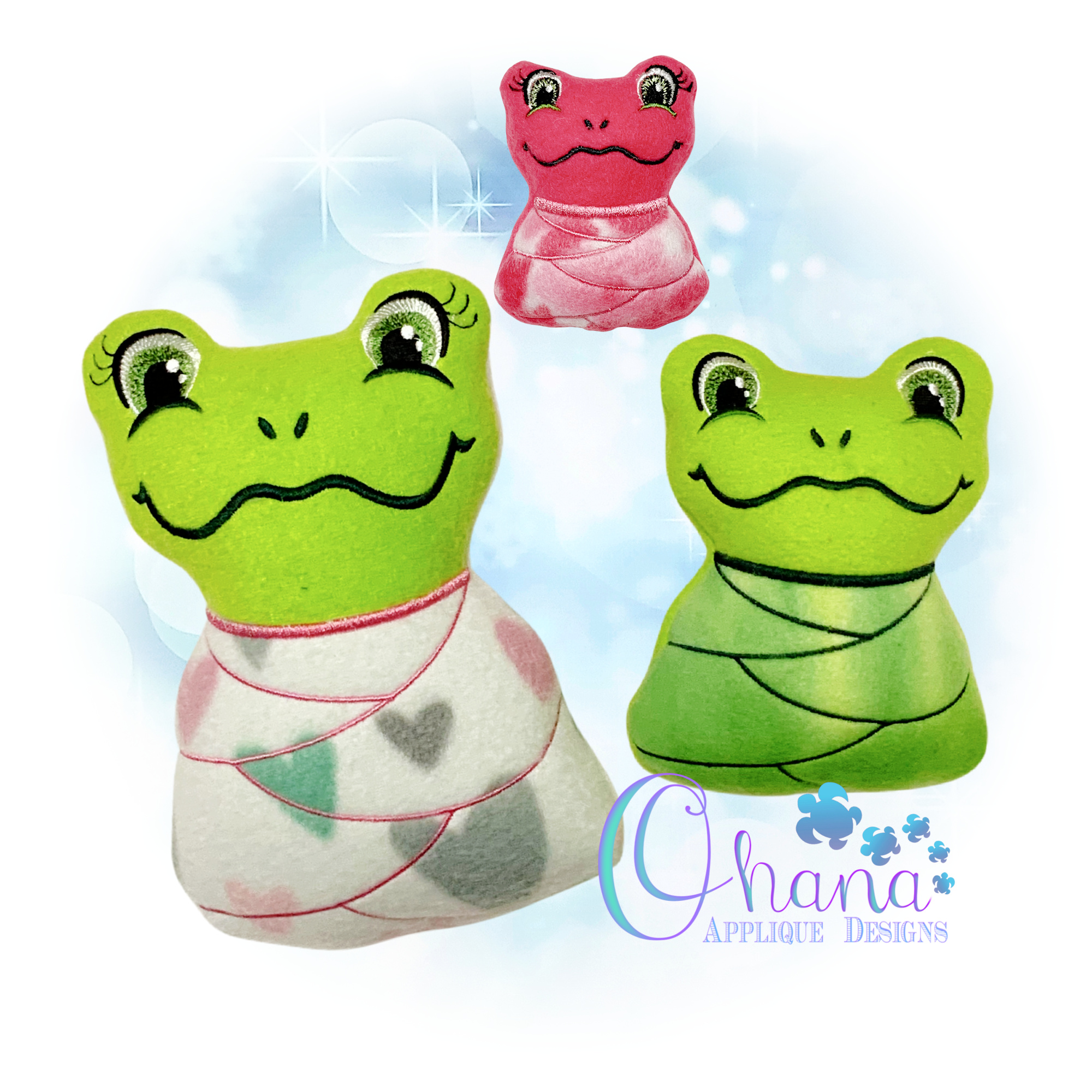 OAD 2409 Swaddle Frog Stuffie 2000-2