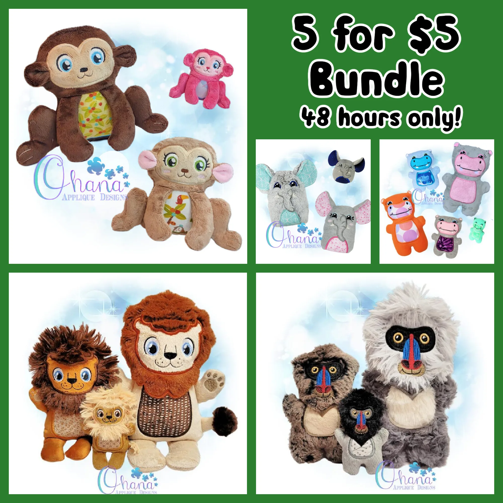 OAD 24.09.30 5 for $5 Design copy October 1st 2024 - Stuffie Bundle - 5 for $5