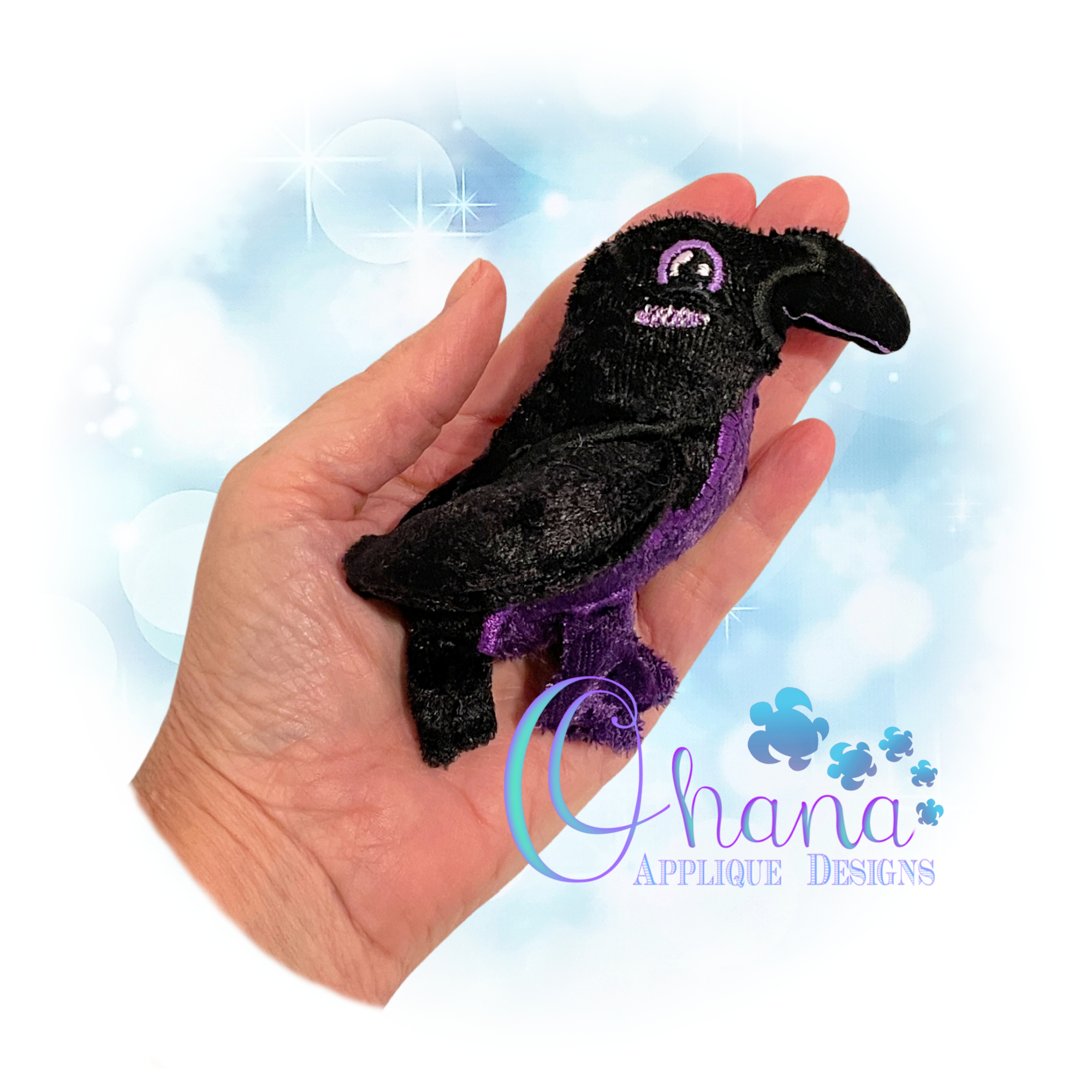 3D Raven Stuffie