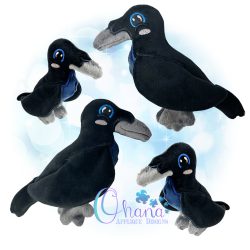 3D Raven Stuffie