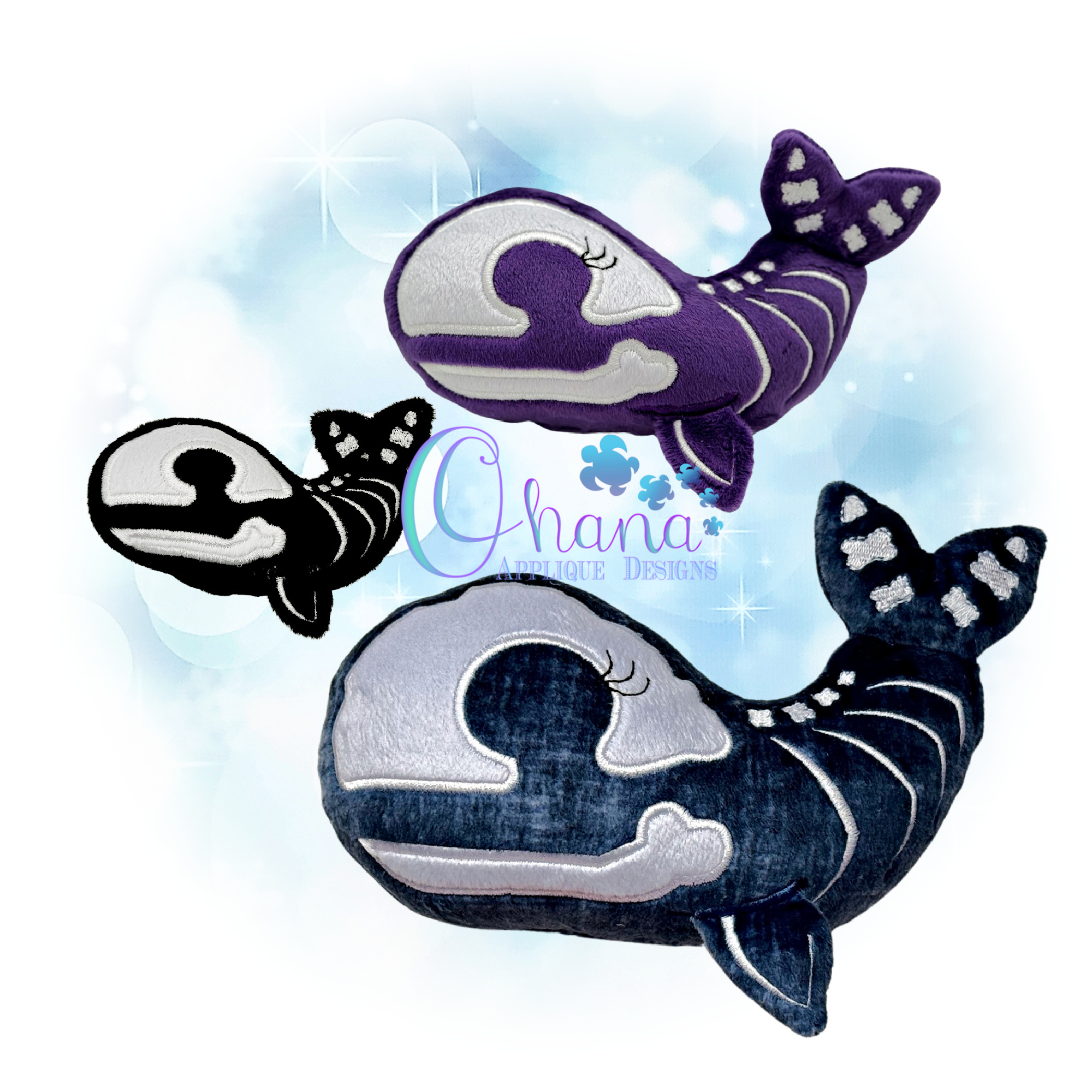 Skelly Whale Stuffie