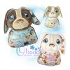 OAD 2410 Swaddle Baby Dog Stuffie 2000 copy 2 Swaddle Baby Dog Stuffie