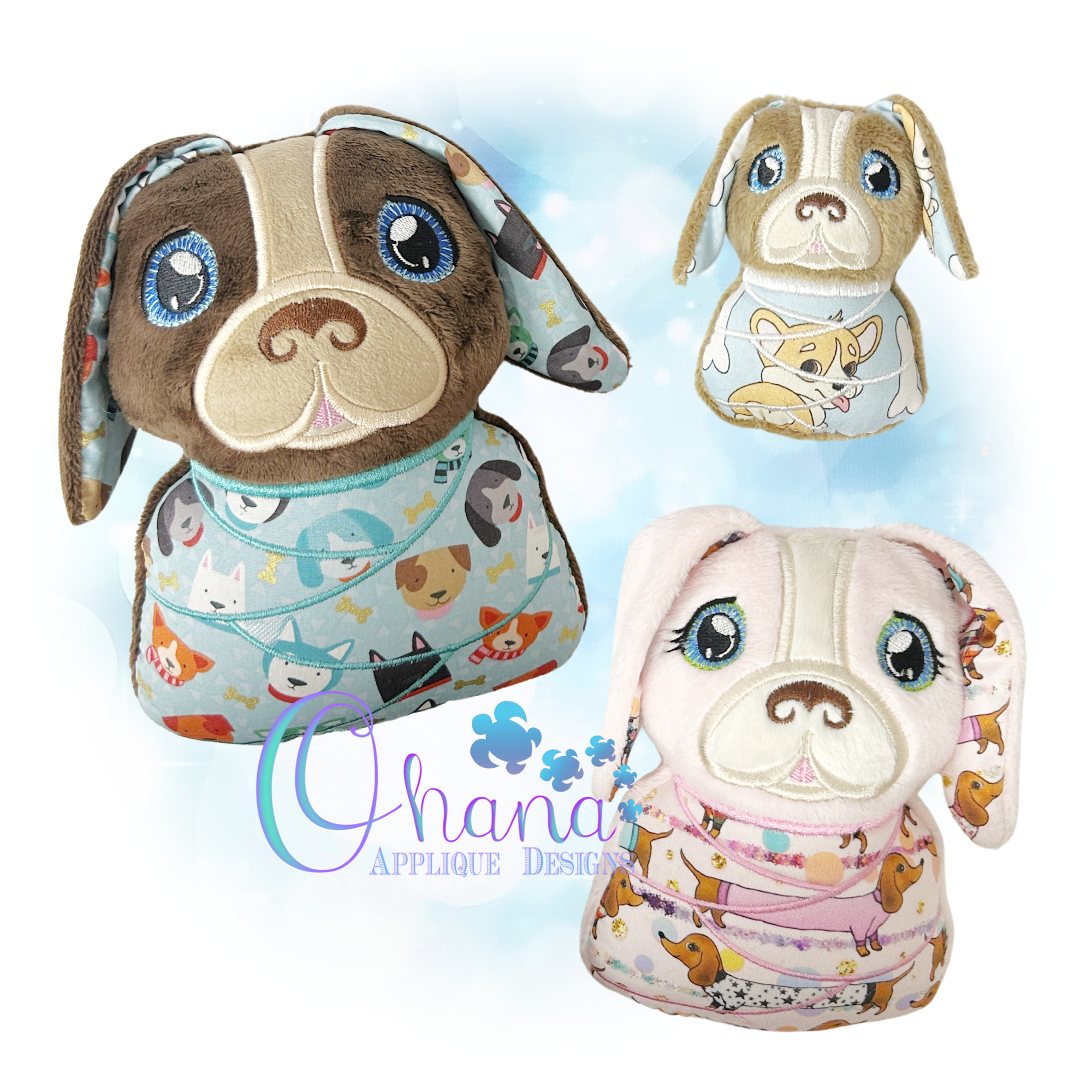 Swaddle Baby Dog Stuffie