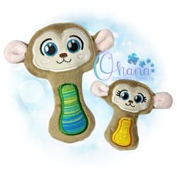 Huggable Monkey Rattle