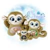 OAD2409 Huggable Monkey Stuffie 2000 Huggable Monkey Stuffie