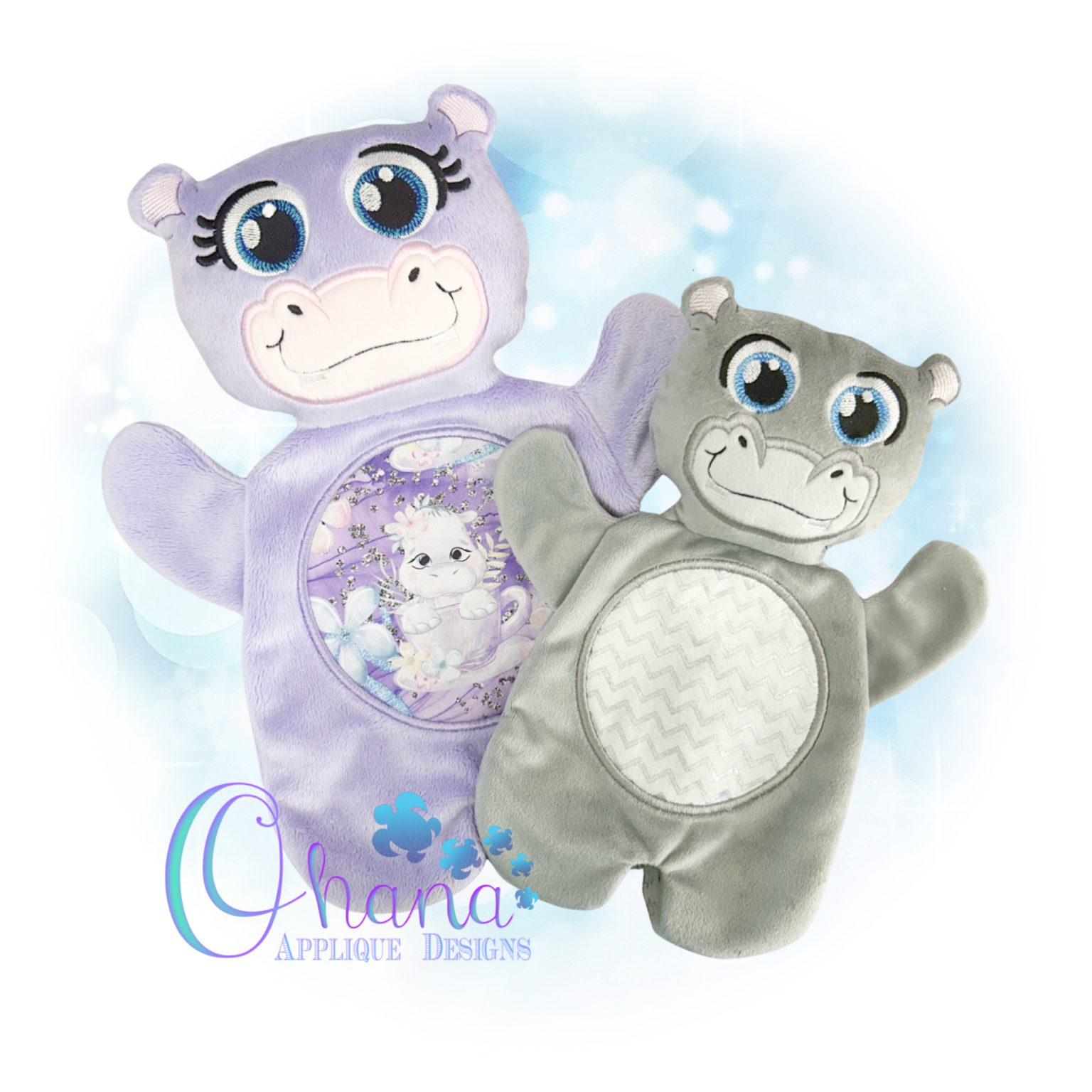 OAD 2410 Hippo FBL 2000 Huggable Hippo Flat Body