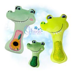 Alligator Rattle Embroidery Design