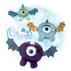 OAD 2411 Ball Flying Purple Monster Stuffie 2000 Flying Purple Monster Ball