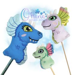 Dragon Hobby Horse Stuffie