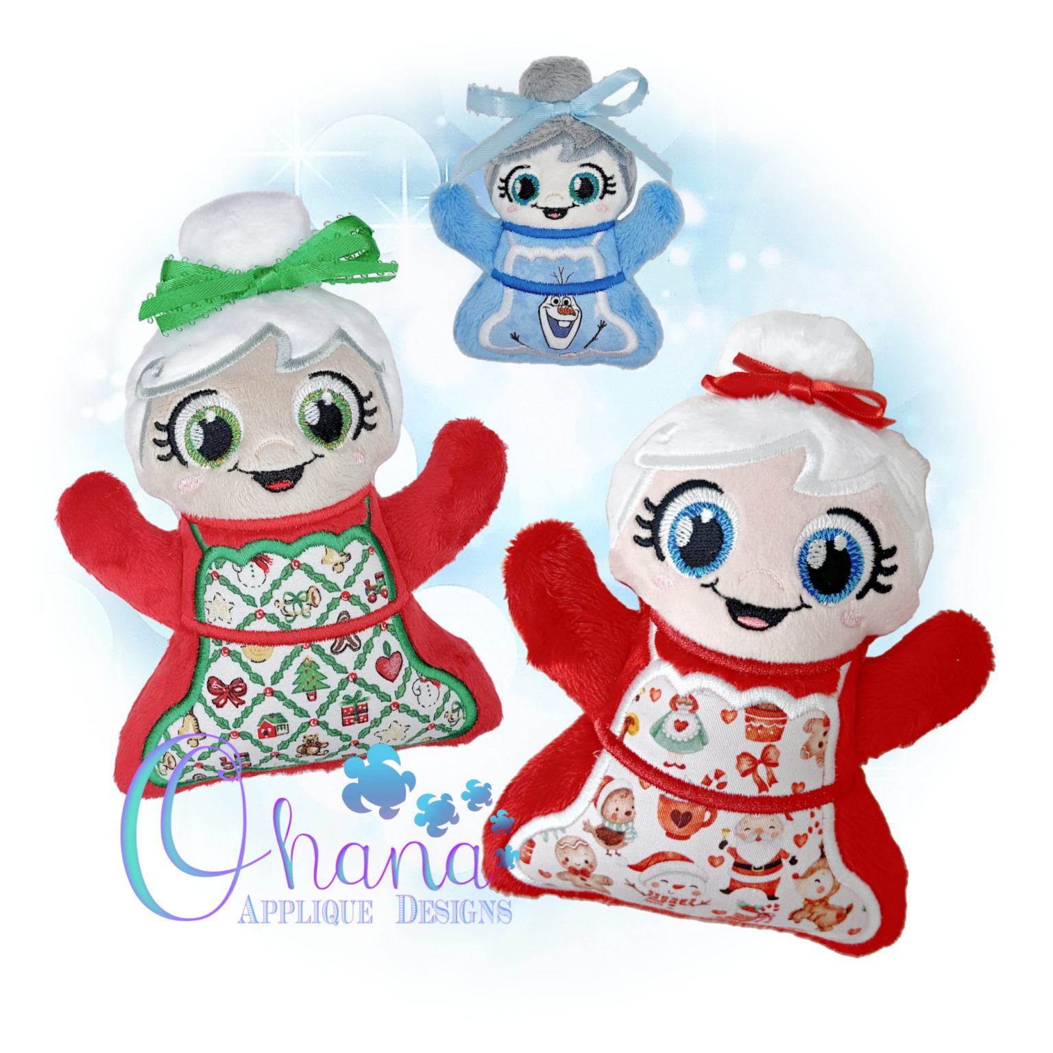 OAD 2411 Huggable Mrs Claus Stuffie 2000 Huggable Mrs. Claus Stuffie