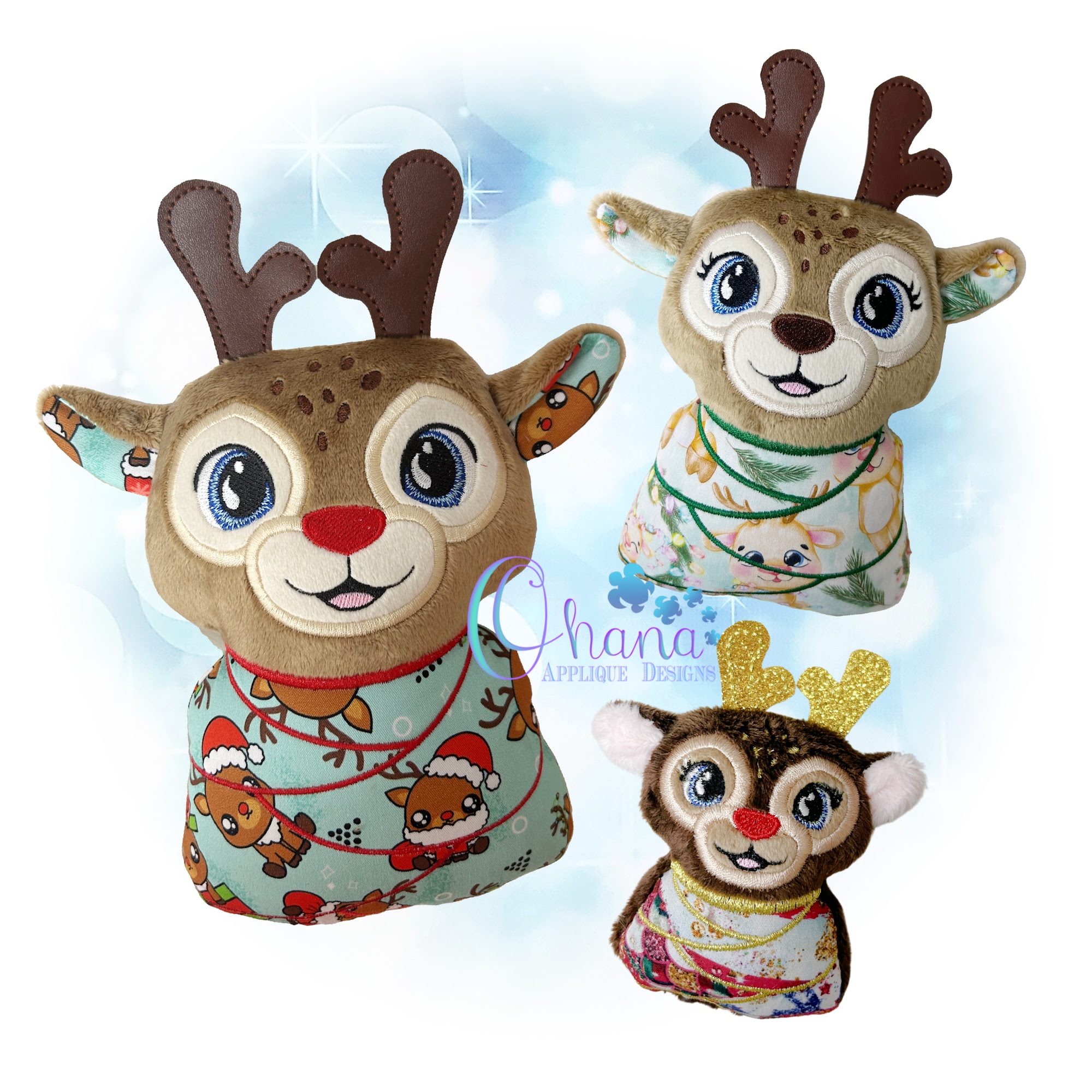 Swaddle Baby Reindeer Stuffie