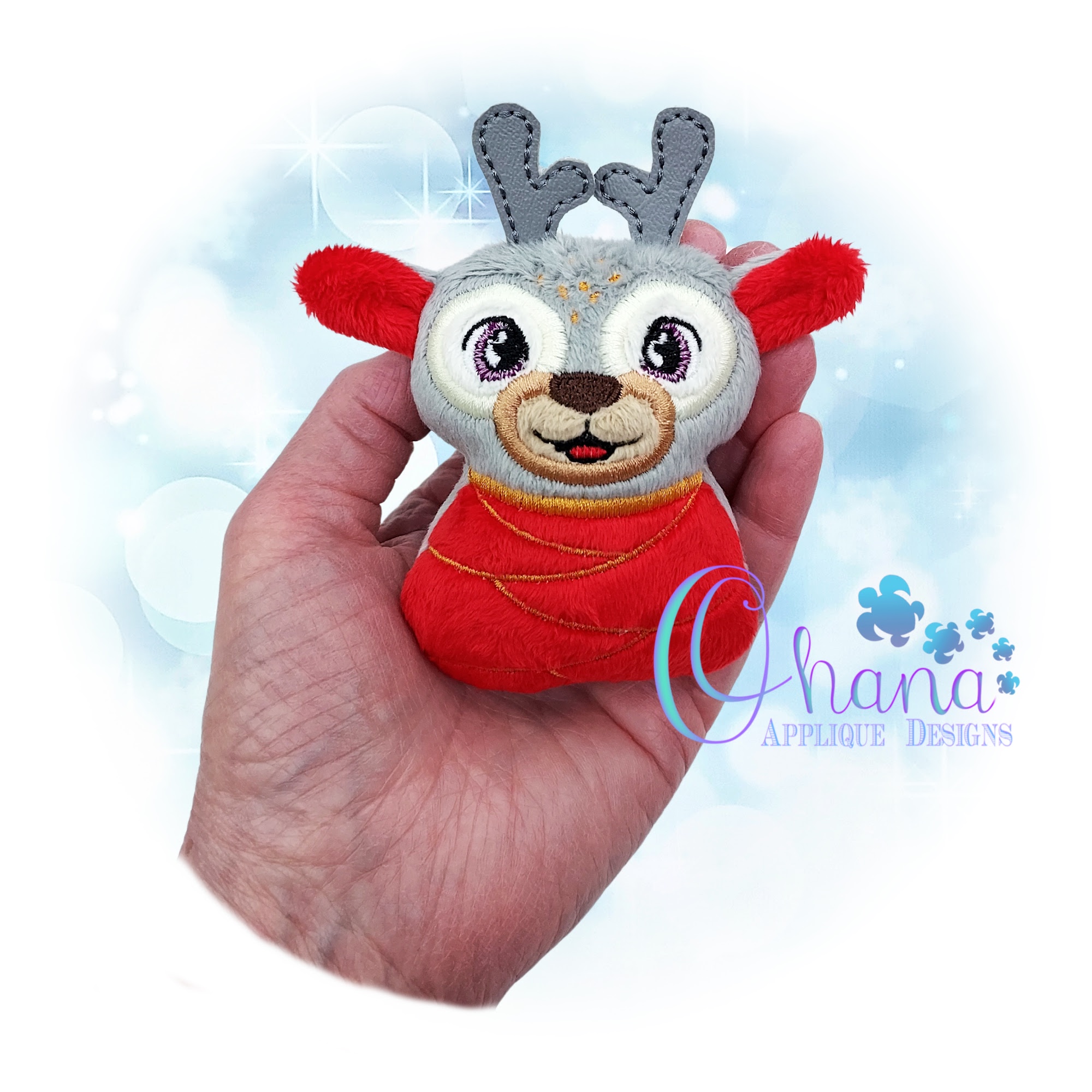 Swaddle Baby Reindeer Stuffie