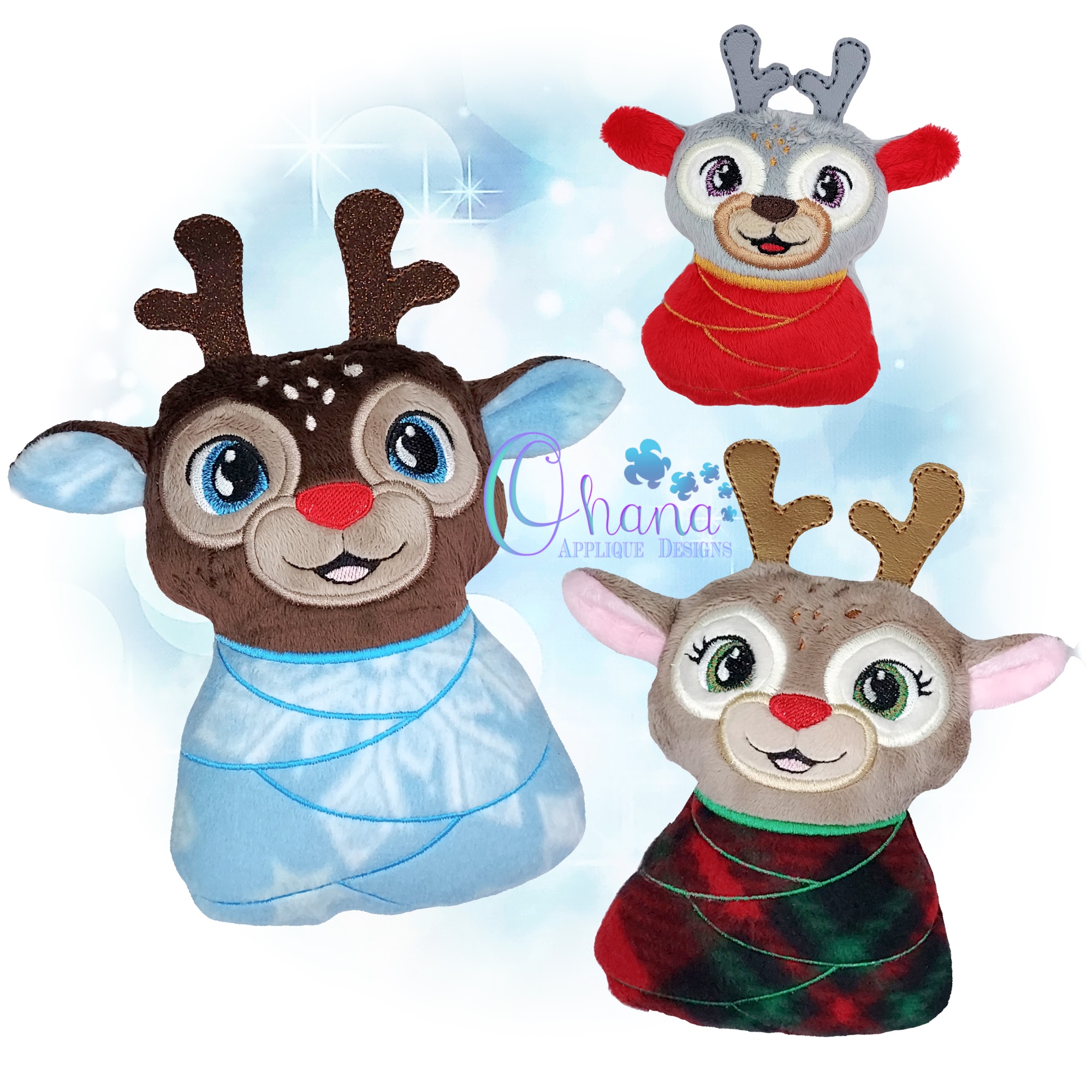 Swaddle Baby Reindeer Stuffie