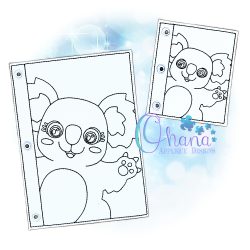 Koala Coloring Page Embroidery