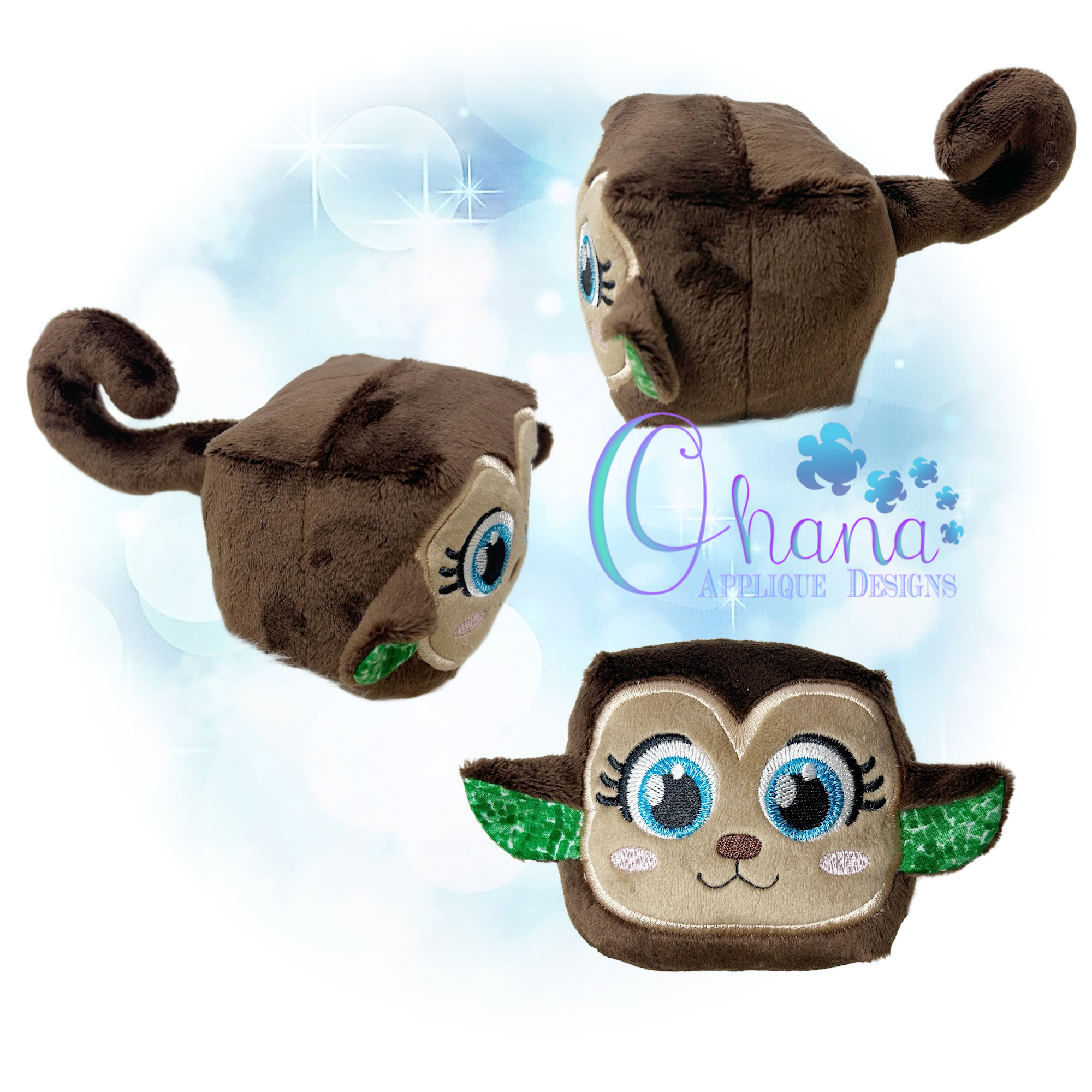 Monkey Cuboid Cutie Stuffie