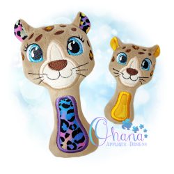 Leopard Rattle Embroidery Design