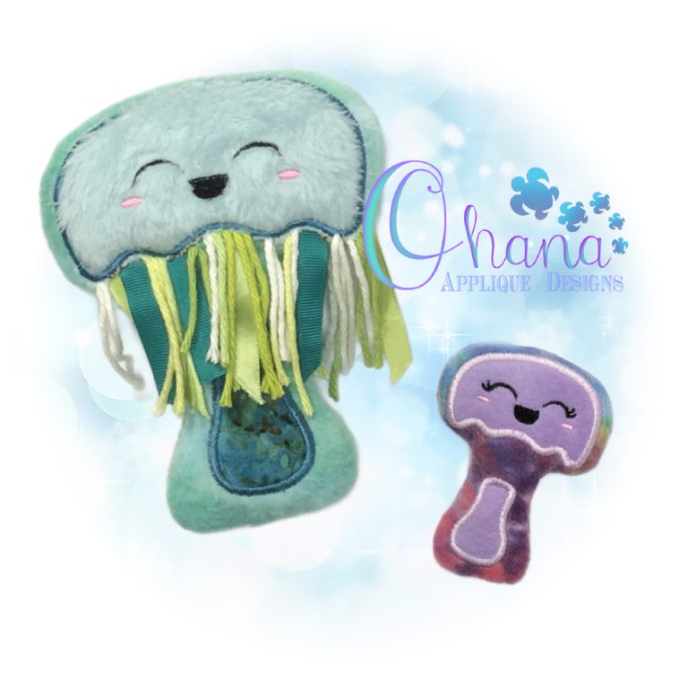 Jellyfish Rattle Embroidery Design