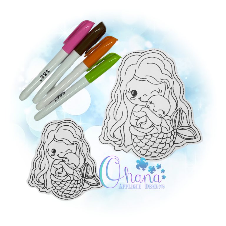 Mermaid and Octopus Flat Coloring