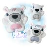 OAD2501 Huggable Polar Bear Stuffie 2000 Huggable Polar Bear