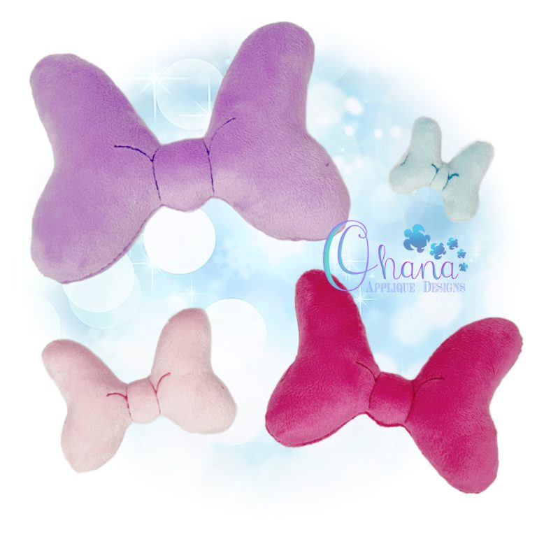 Bow Stuffie Embroidery Design
