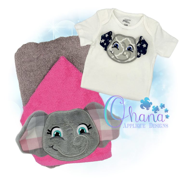 3D Elephant Applique