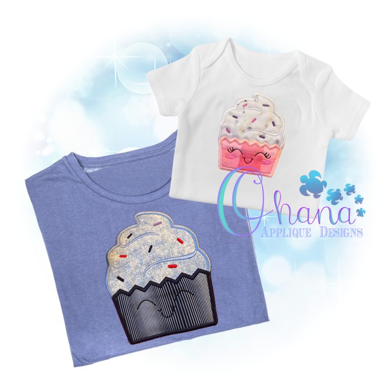 Cupcake Applique Embroidery