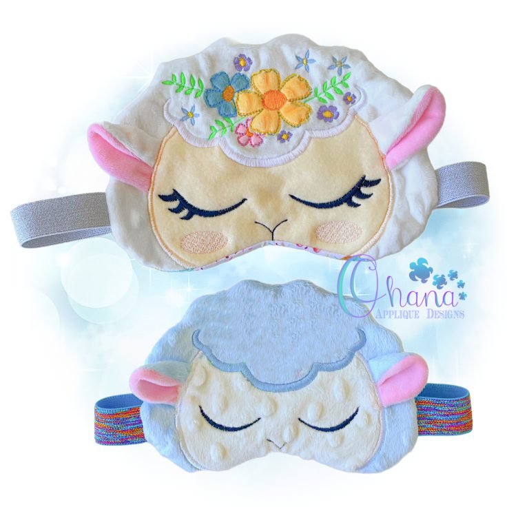 Floral Lamb Sleep Mask