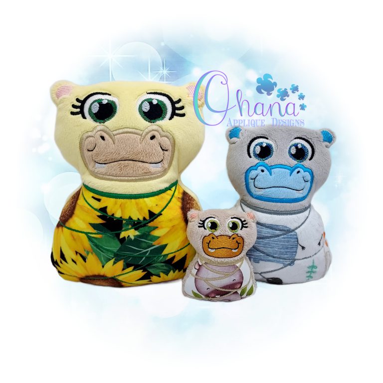 Swaddle Baby Hippo Stuffie
