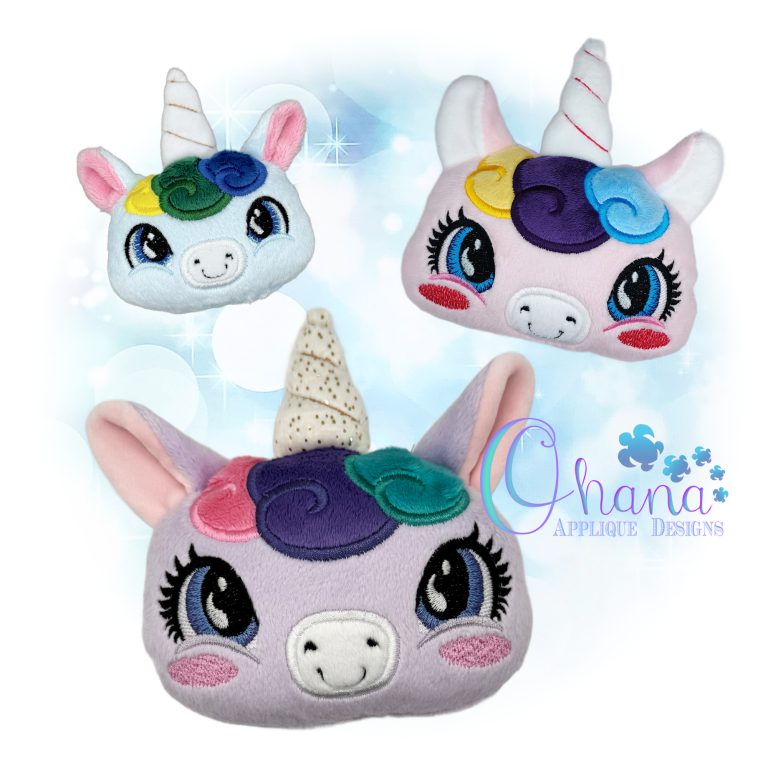 Unicorn Head Pillow Stuffie