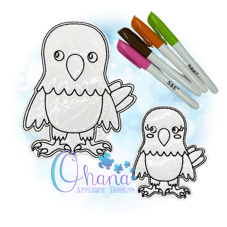 Eagle Flat Coloring Doll