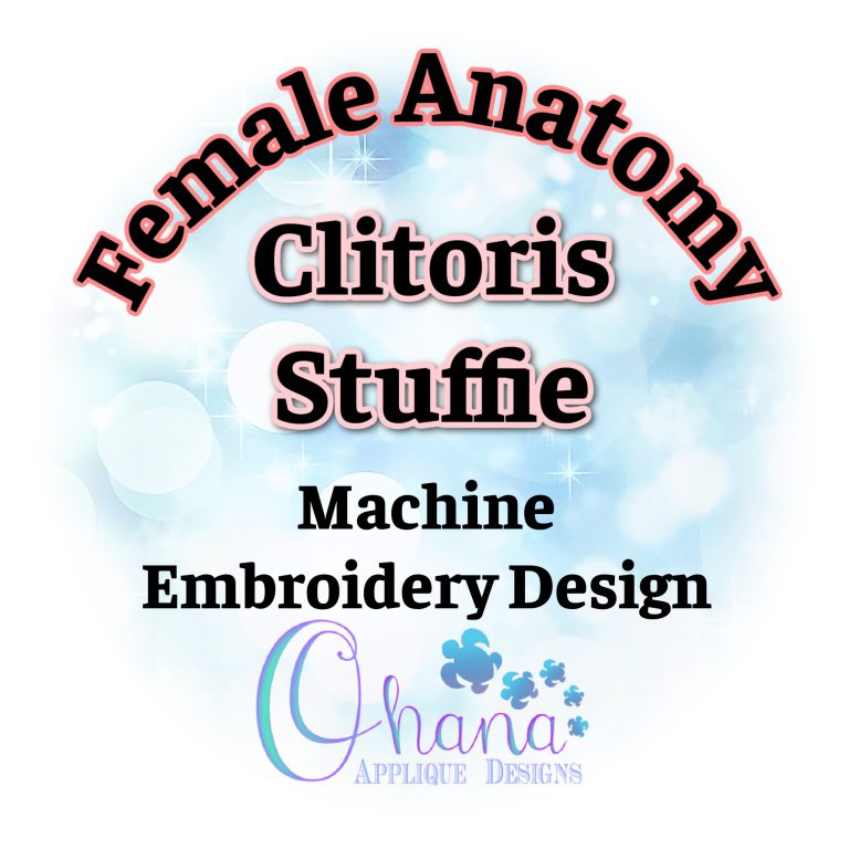 Clitoris Stuffie Embroidery Design