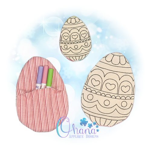 Heart Fabric Coloring Easter